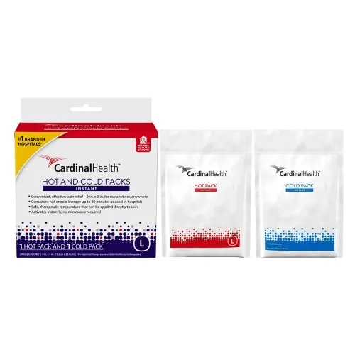 Cardinal Health - Med - 11443-440R - Cardinal Health Instant Hot and Cold Packs, Large, 6" x 9", 2 Count (1 Hot and 1 Cold)