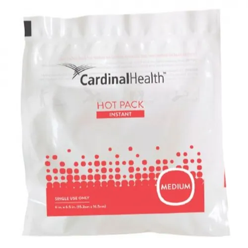 Cardinal - 11450-040B - Health Med Health Instant Hot Pack, Medium, 6" x 6.5" (15.2 cm x 16.5 cm), Single Use Only, Sodium Thiosulfate. Bulk Packed Case of 40.