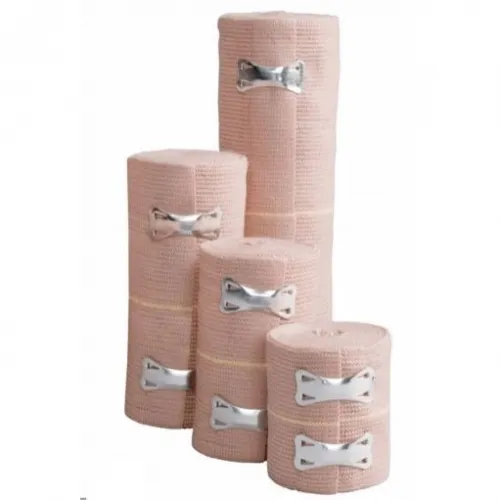 Cardinal Health - From: 2370002LF To: 2370006LF - Med Elastic Bandage with Clip Closure, 2" x 5 yds Stretched, Non Sterile, Latex Free.