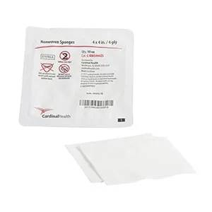 Cardinal Health - From: C-NWS444ZS To: C-NWS446S - Sponge, Non Woven, 4 x 4, 4 Ply, Sterile, 10/tray, 128 tr/cs (Continental US Only)