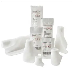 BSN Medical - 7645616 - Leukoplast Elastic Adhesive Spot Bandage Leukoplast Elastic 7/8 Inch Cross Elastic Material Round Tan Sterile