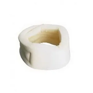 Carex Health Brands - P730-00 - Cervical collar, poly foam with soft porous cotton cover. Hook and loop closure adjusts for proper fit.