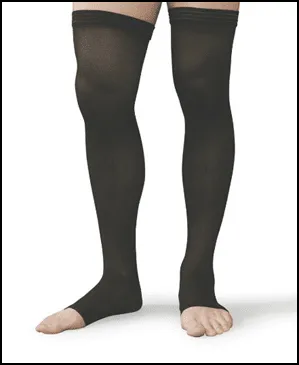Carolon - 0211104 - Health Support SheerStockings(20-30mmHg) Toetyle: FullLength Thigh w/Beaded SiliconeDot Band