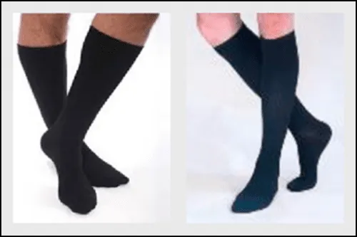 Carolon - 270104 - Health Support Dress Socks MicroFiber(8-15 Mmhg) Short, Closed Toe,Style: Below Knee