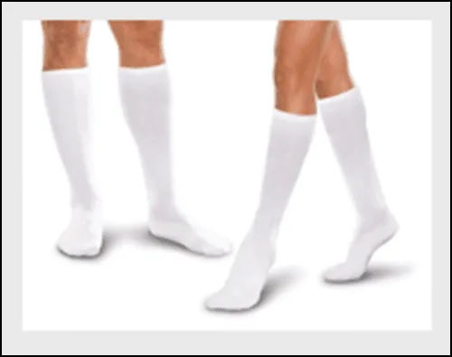Carolon - Health Support - 280401 - Compression Socks Health Support Size D / Short White Closed Toe