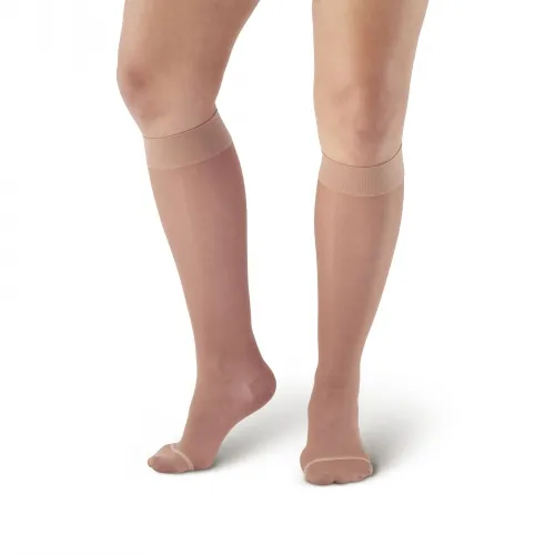 Carolon - 291104 - Health Support Knee Medical Sheer(30-40 Mmhg) Regular, Closed Toe,Style: Below Knee