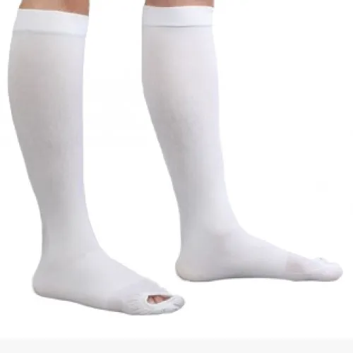 Carolon - 562 - CAP Anti-Embolism Knee-Length Stockingsull Foot with Inspection Toehiteong