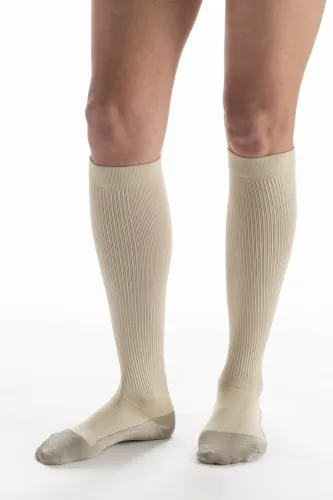 Carolon - Couture - From: 660104 To: 660509 -  Dress Socks MicroFiber Unisex w/X Static (20 30 Mmhg) Short, Closed Toe,Style: Below Knee