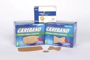 ASO - CareBand - CBD4024 - Fabric Knuckle Strips, Latex Free (LF), 100/bx, 12 bx/cs