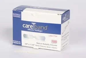 ASO - CareBand - CBD6418 - Butterfly Closures Latex Free (LF)
