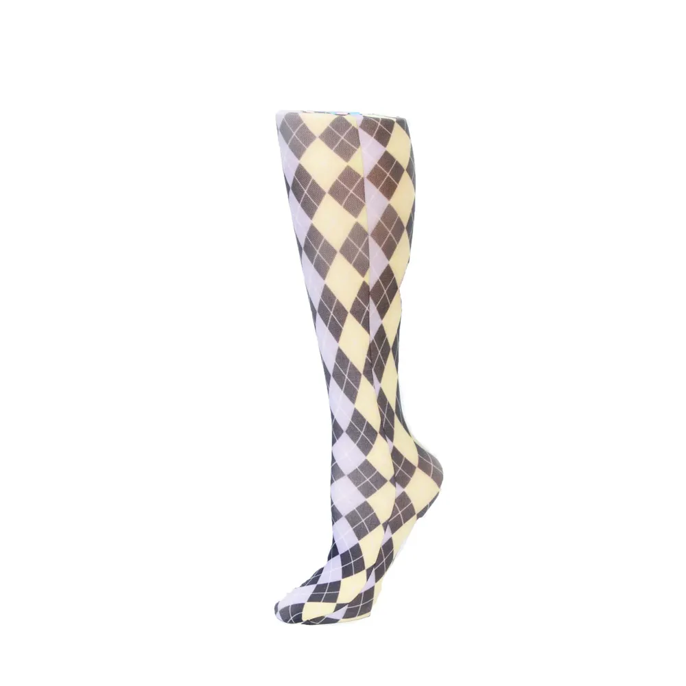 Celeste Stein Designs - From: CMPS-2087 To: CMPS-2124 - Inc Womens 8 15 mmHg Compression Sock Pastel Abstract