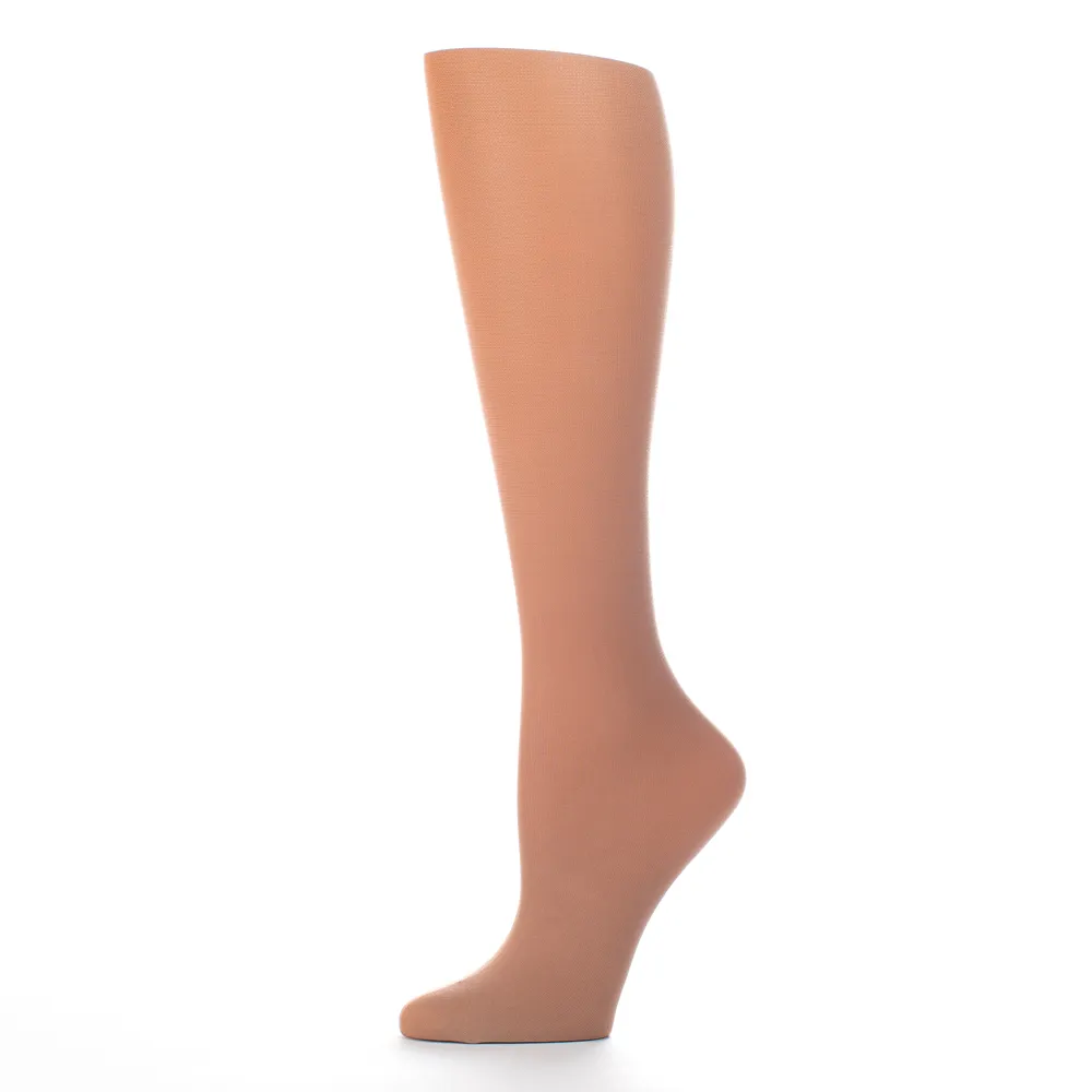 Celeste Stein Designs Inc - CMPS-3-ND-SOLID - Womens 20-30 mmHg Compression Sock-Nude Solid