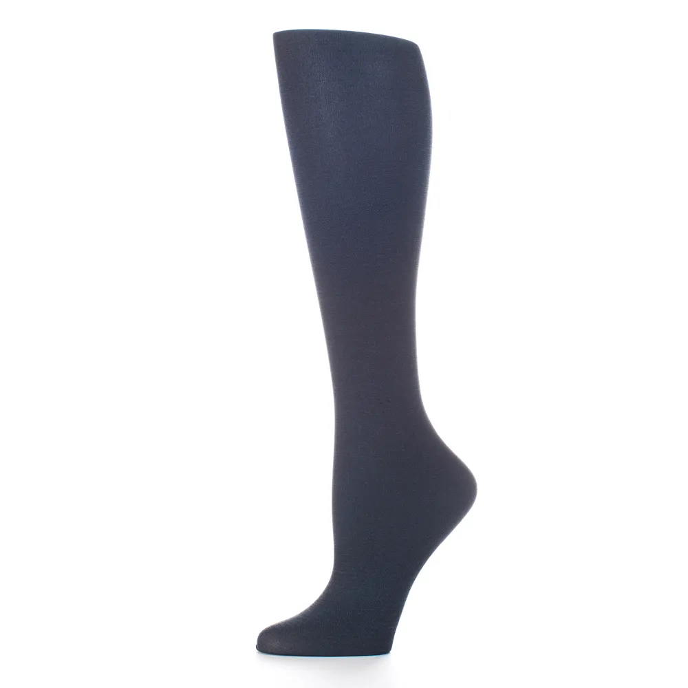 Celeste Stein Designs Inc - CMPS-3-NVY-SOLID - Womens 20-30 mmHg Compression Sock-Navy Solid
