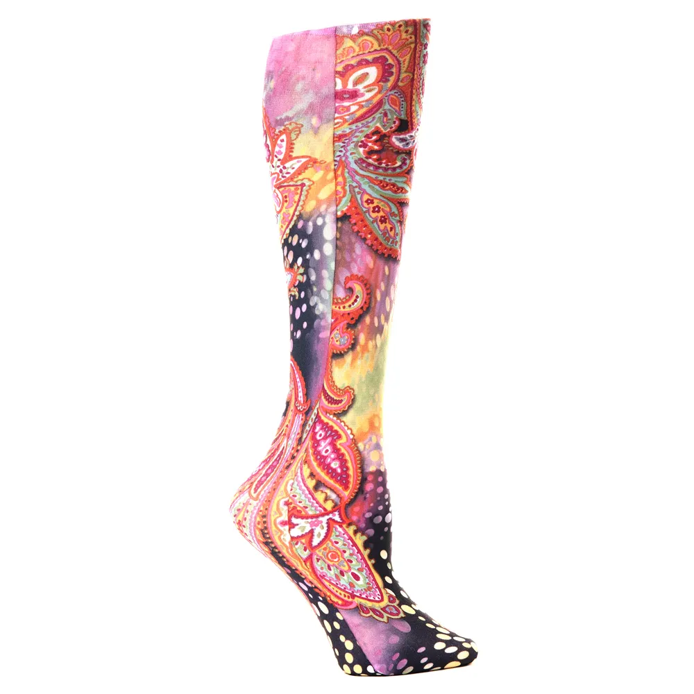 Celeste Stein Designs Inc - CMPSQ-1850 - Womens 8-15 mmHg Compression Sock-Queen-Multi Gogo