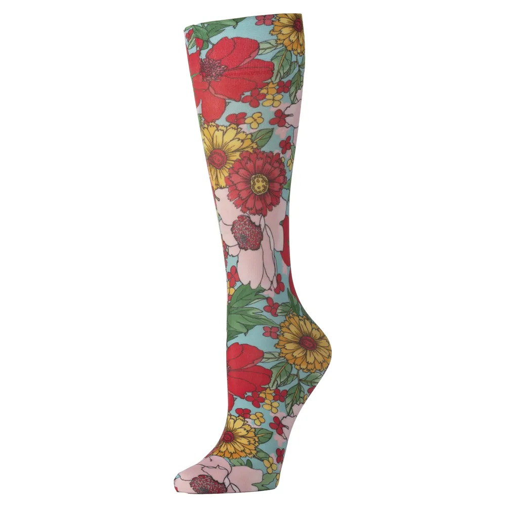 Celeste Stein Designs Inc - CMPSQ-2244 - Womens 8-15 mmHg Compression Sock-Queen-Wendy s Garden