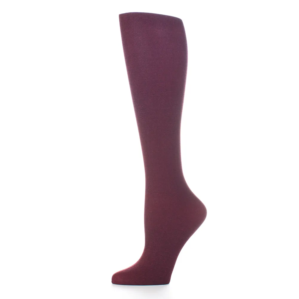 Celeste Stein Designs Inc - CMPSQ-PRPL-SOLID - Womens 8-15 mmHg Compression Sock-Queen-Purple Solid