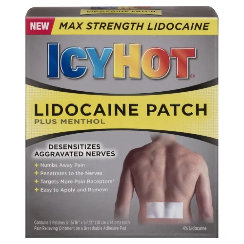 Chattem - 0-41167-175018 - ICY HOT Patch with Lidocaine, 5 ct.