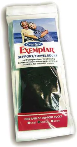 Comfort Products - From: EX07GR To: EX13GR  Exemplar Support/travel Socks Level I Men Gray