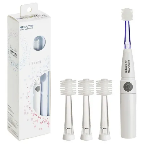 Compac Industries - From: 01010-WP To: 01010-WP-24 - MegaTen Lumi Sonic Toothbrush