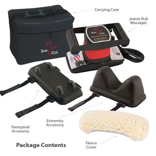 Core Products - PRO-3405-KIT - Jeanie Rub Professional Package Includes: Jeanie Rub Massager, Para-Spinal Accessory & Extremity Accessory, Fleece Pad Cover and Nylon Shoulder Bag