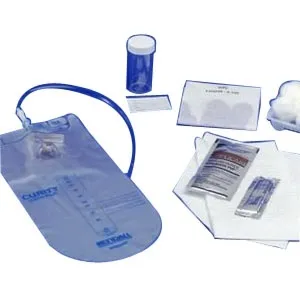 Cardinal Health - Curity - 3410- - Cardinal Intermittent Catheter Tray  Closed System / Urethral 14 Fr. Without Balloon Red Rubber