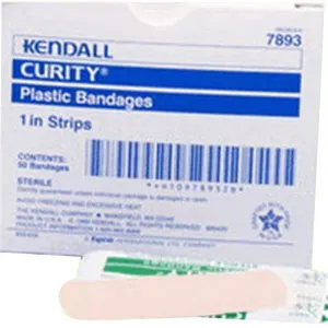 Cardinal - Curity - 44118 - Adhesive Strip Curity 3/4 X 3 Inch Plastic Rectangle Sheer Sterile