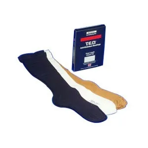 Cardinal Health - T.E.D. - From: 4434 To: 4437 -   Knee Length Continuing Care Anti Embolism Stockings Small, Regular Length, Latex free, Black