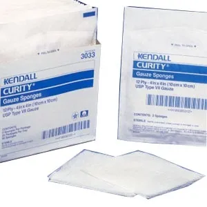 Cardinal Health - Curity - 7605- - Gauze Sponge  4 X 4 Inch 10 per Tray Sterile 16 Ply Square