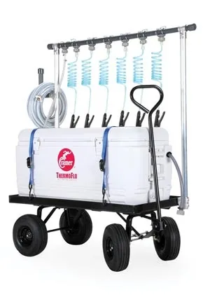 Cramer - ThermoFlo Max - From: 027200 To: 028000 -  Hydration Unit, Insulated Cooler w/ 30 Gallon (120 Qt) Ice Capacity, 6 Drinking Stations