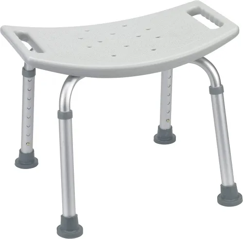 Dalton Medical - BS-5000-2 - Shower Bench without back Round seat Ht Wt limit 250 lbs 2/cs