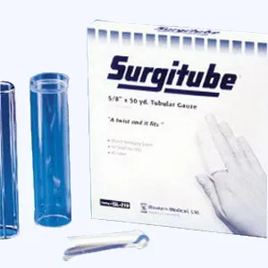 Gentell - GL-224 - Surgitube Tubular Gauze Bandage, Size T 1 White, 5" X 50 Yds. (Torso)