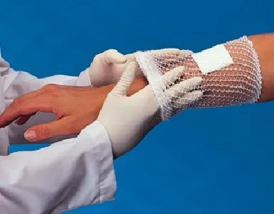 Gentell - Surgilast - GL-720 - Surgilast Tubular Elastic Bandage Retainer 10-1/8" Size Size 3, 10 yds., Contain Latex, for Medium Hand, Arm, Leg, Foot