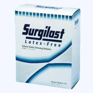 Gentell - Surgilast - GL-LF2503 - Surgilast Tubular Elastic Bandage Retainer 9" Size Size 3 25 yds., Latex-Free, for Medium Hand, Arm, Leg, Foot