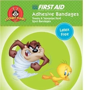 Derma Sciences - 1079797 - Tasmanian Devil & Tweety Adhesive Bandage