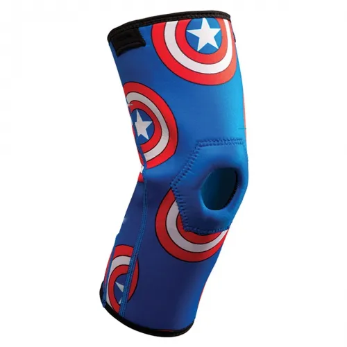 DJO DJOrthopedics - From: DA191KS01-CAP-PED To: DA191KS01-SPI-Y - DonJoy Advantage Marvel Open Patella Knee Sleeve, Pediatric, Captain America