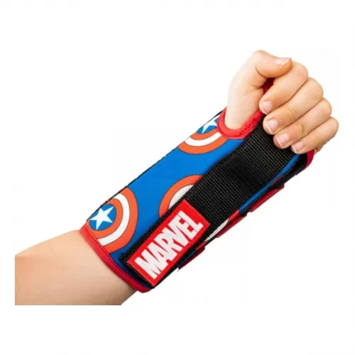 DJO DJOrthopedics - From: DA191WB01-CAP-Y-L To: DA191WB01-SPI-Y-R - Djo DonJoy Advantage Marvel Comfort Wrist Brace, Youth, Left, Captain America.