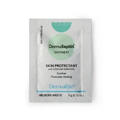 Dermarite - DermaSeptin - 00210 - DermaRite Industries  Skin Protectant  5 Gram Individual Packet Scented Ointment