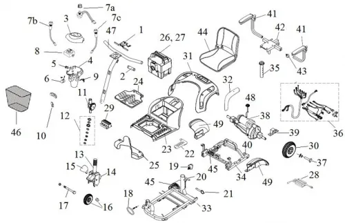Drive Devilbiss Healthcare - From: C01-035-00800 To: C02-034-00100  Drive Medical   FrontFrame,Phoenix HD3 W/ExtFootPlatfor