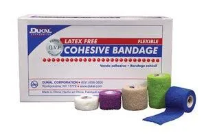 Dukal - 8016ASLF - Bandage, Cohesive, Latex Free (LF), Non-Sterile, Assorted Colors