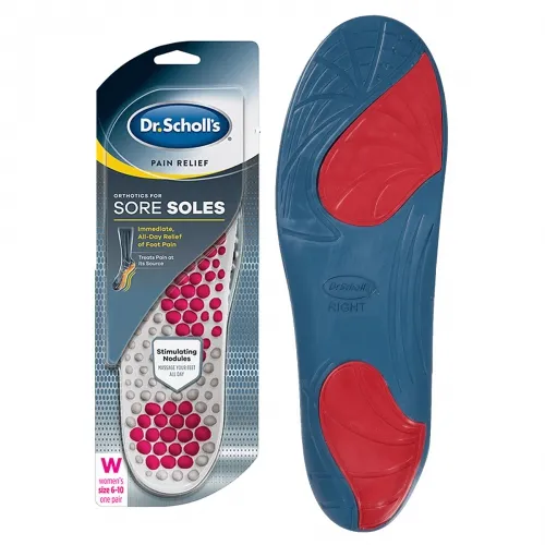 Emerson Healthcare - 85284738 - Dr. Scholl's Pain Relief Orthotics for Sore Soles for Women, One Pair