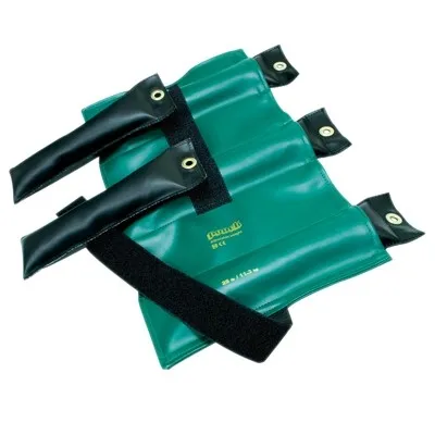 Fabrication Enterprises - 10-0305 - Pouch Variable Wrist And Ankle Weight - 25 Lb, 5 X 5 Lb Inserts - Green