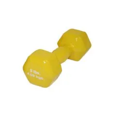 Fabrication Enterprises - 10-0558 - Solid Iron Dumbbell, Color-Coded Vinyl Coated 9 lb 1 ea (DROP SHIP ONLY) (FE100558)