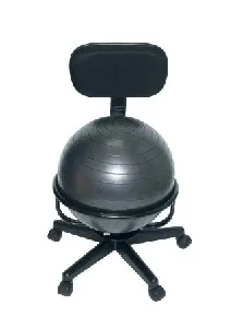 Fabrication Enterprises - CanDo - From: 30-1790 To: 30-1791 - Mobile Ball Stabilizer Chair with Arms (DROP SHIP ONLY) (FE301791)