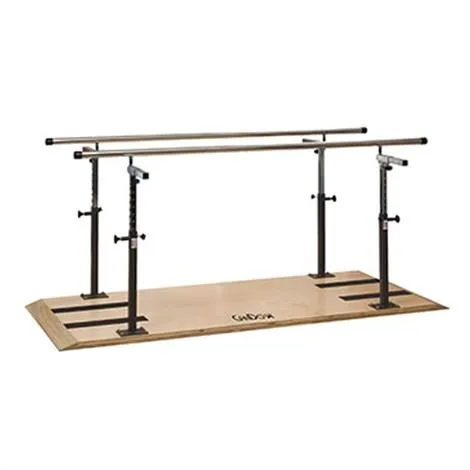 Fabrication Enterprises - CanDo - From: 15-4239 To: 15-4244 -  Platform Mounted Parallel Bars, Height & Width Adjustable, 7'