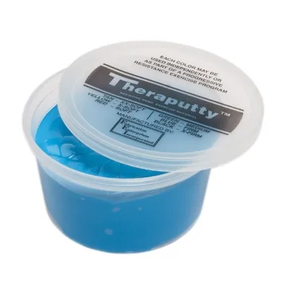 Fabrication Enterprises - 10-2644 - Cando Antimicrobial Theraputty Exercise Material - 1 Lb - Blue - Firm