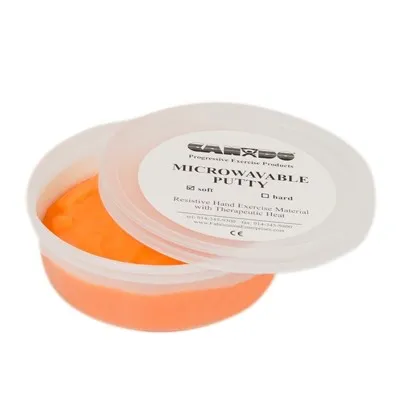 Fabrication Enterprises - 10-2713 - Cando Microwavable Theraputty Exercise Material - 6 Oz - Orange - Soft