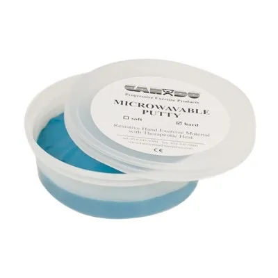 Fabrication Enterprises - 10-2722 - Cando Microwavable Theraputty Exercise Material - 4 Oz - Blue - Firm