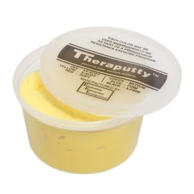 Fabrication Enterprises - Mueller - From: 10-2641 To: 10-2771 - Cando Scented Theraputty Exercise Material 1 Lb Banana Yellow X soft