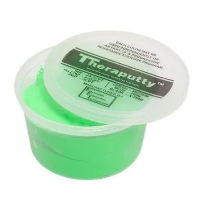 Fabrication Enterprises - Mueller - From: 10-2643 To: 10-2773 - Cando Scented Theraputty Exercise Material 1 Lb Apple Green Medium