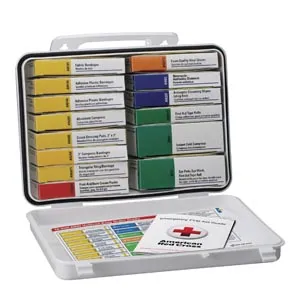 First Aid Only - 5201C - First Aid Kit, 16 Unit, Weatherproof Steel, Custom Logo (DROP SHIP ONLY - $50 Minimum Order)